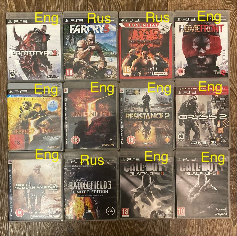 Диски Sony playstation 3 ps3 лицензия