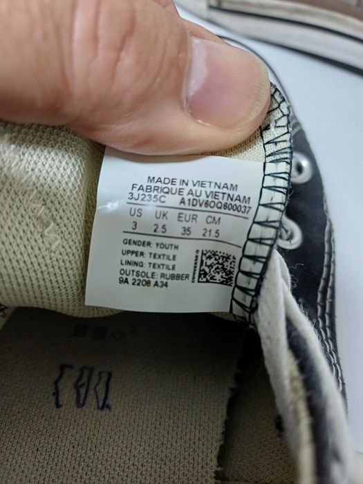 Ténis Converse All Star Brancos e pretos Nº35