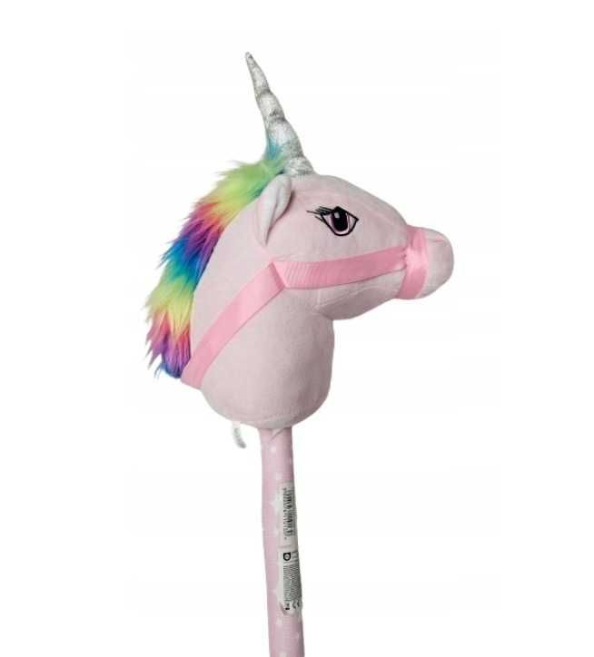 Koń na kiju zabawka głowa konia hobby horse z dźwiękiem