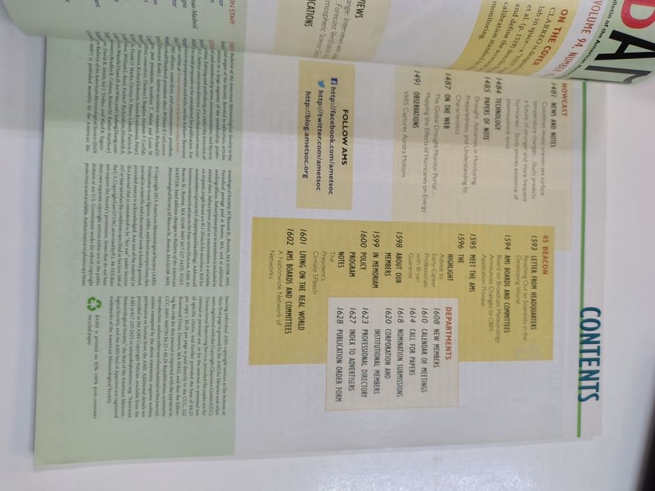 BAMS - Bulletin of The American meteorological society

Volume 94 Numb