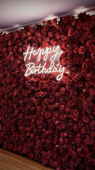 Ścianka Kwiatowa: Dekoracje Wesele Chrzest Urodziny Impreza