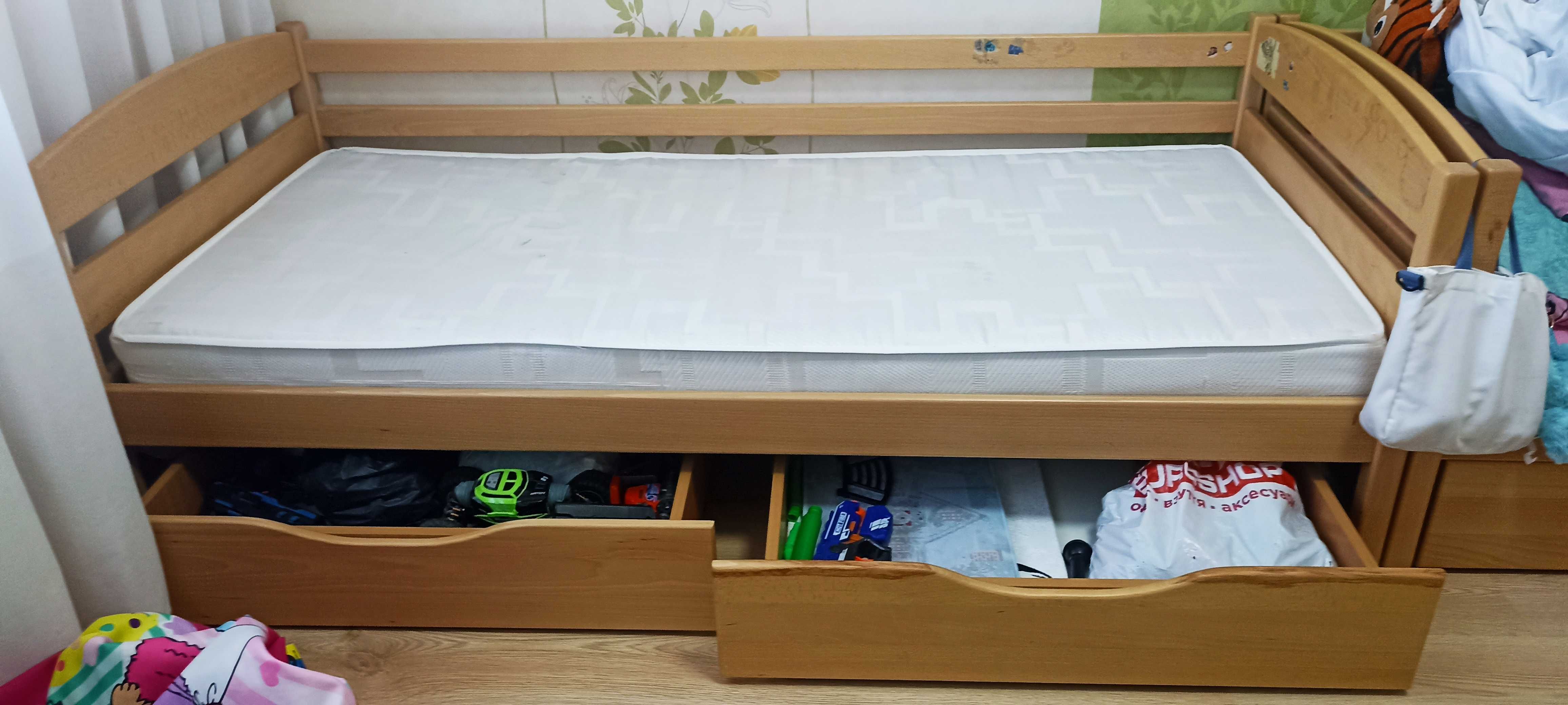 Ліжко з масиву бука 190дх80гx30в