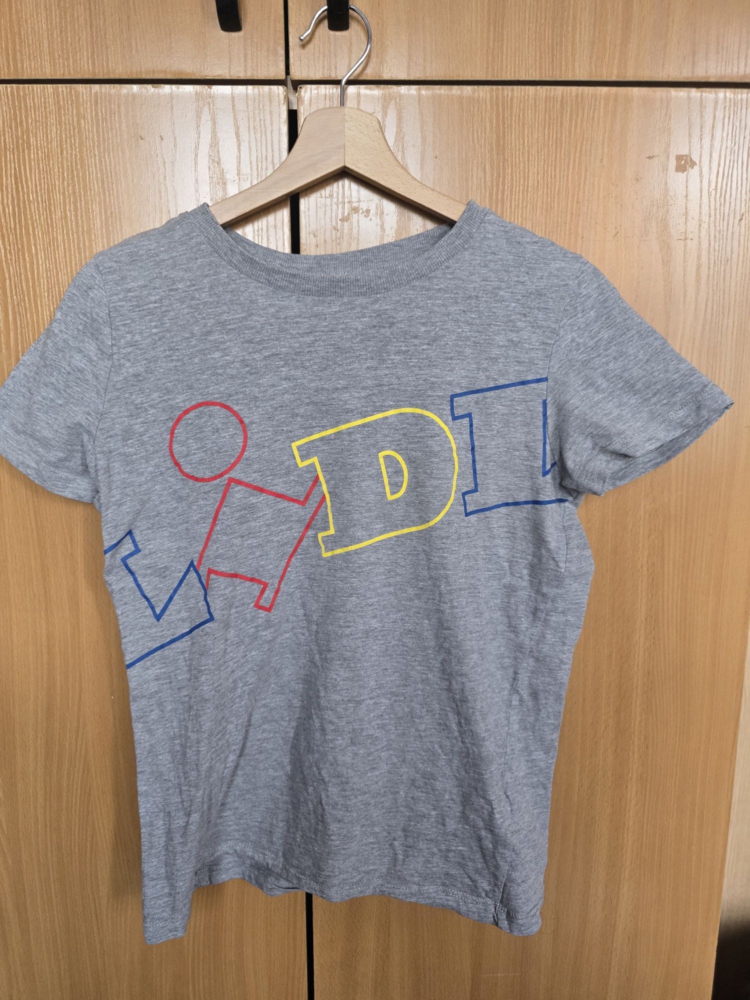 szary tshirt Lidl rozmiar S