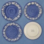 Conjunto de 3 Pratos Casafina “Fruit Relief” Azul – 2×27 cm + 1×33 cm