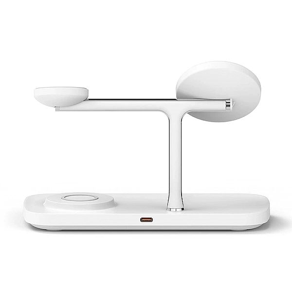 Bezprzewodowa ładowarka Ringke 3w1 QI2 MagSafe - biały
