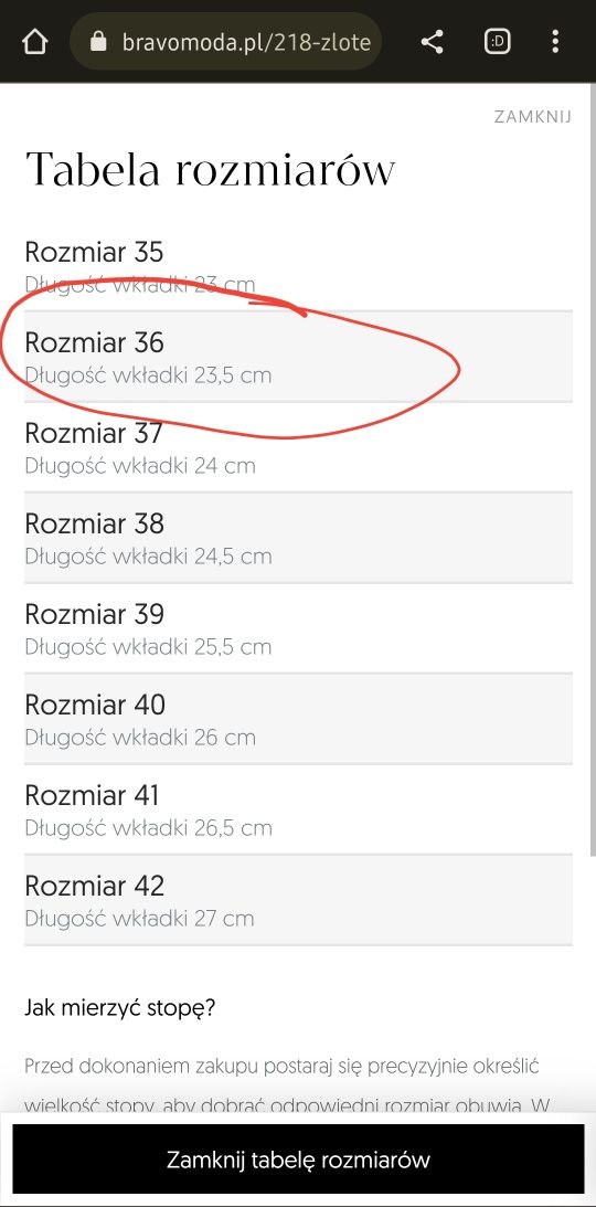 Skórzane sandały rozmiar 36