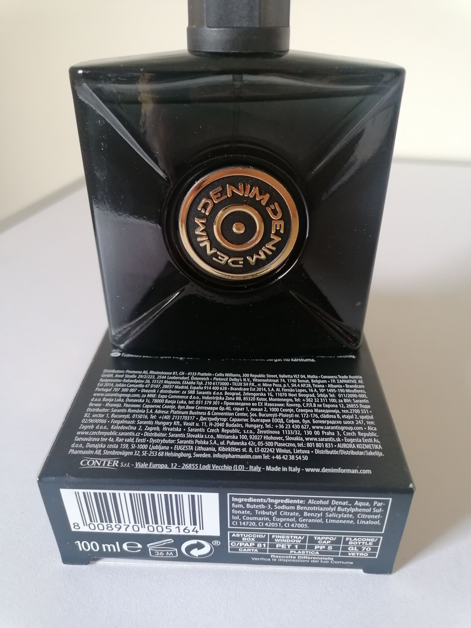 Denim Black Eau de Toillet, 100ml