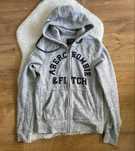 Abercrombie & Fitch szara bluza na zamek 34 xs