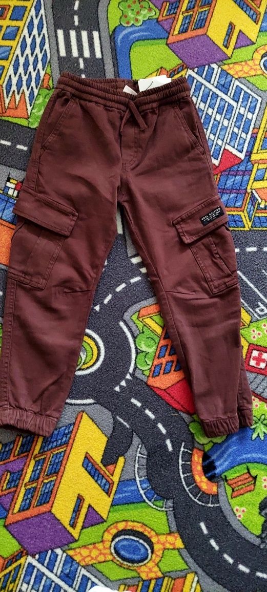 Spodnie cargo Zara 116 chłopięce