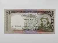 Banknot Portugalia - 20 escudos z 1964 r.
