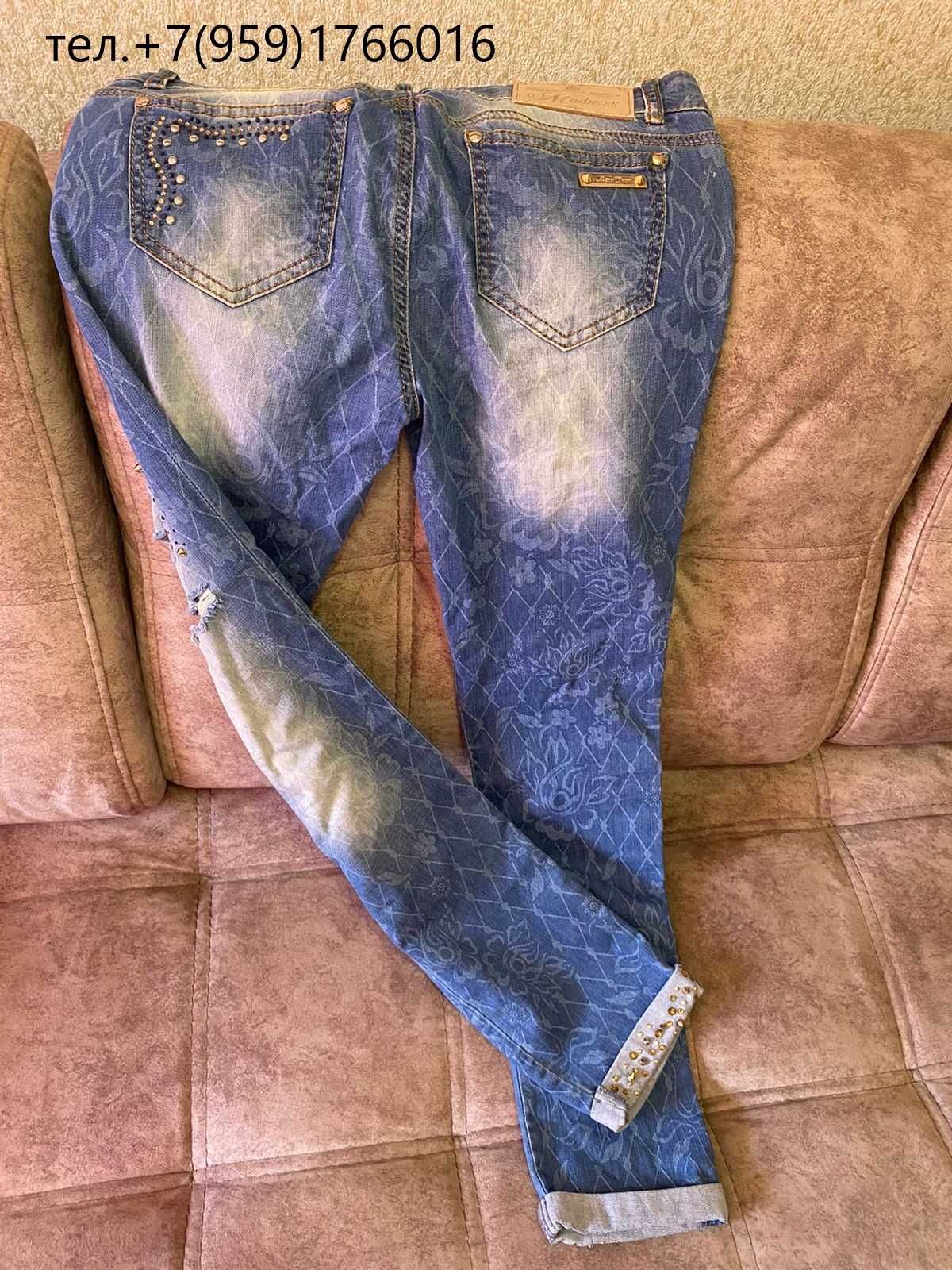 Продам брюки джинсовые стрэйч для девушки