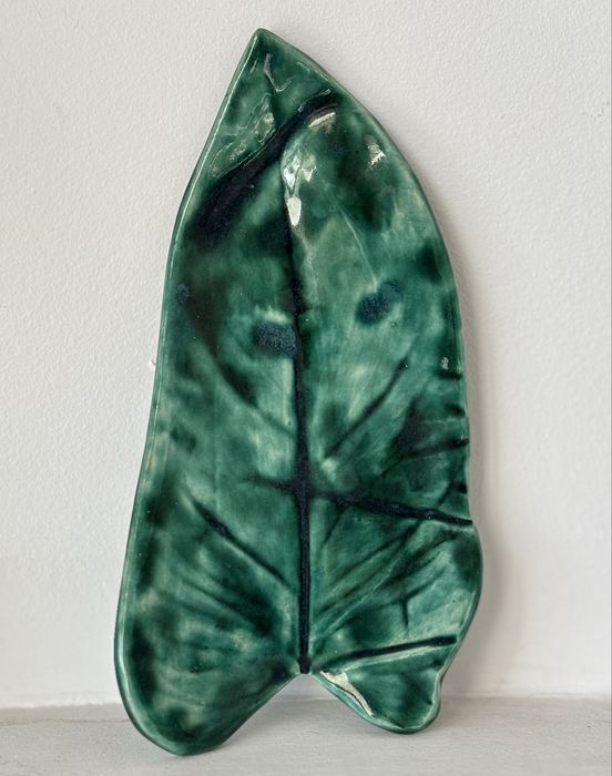 Ceramiczna paterka liść