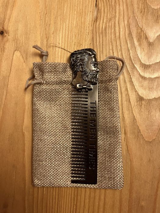 Гребінець для бороди металевий