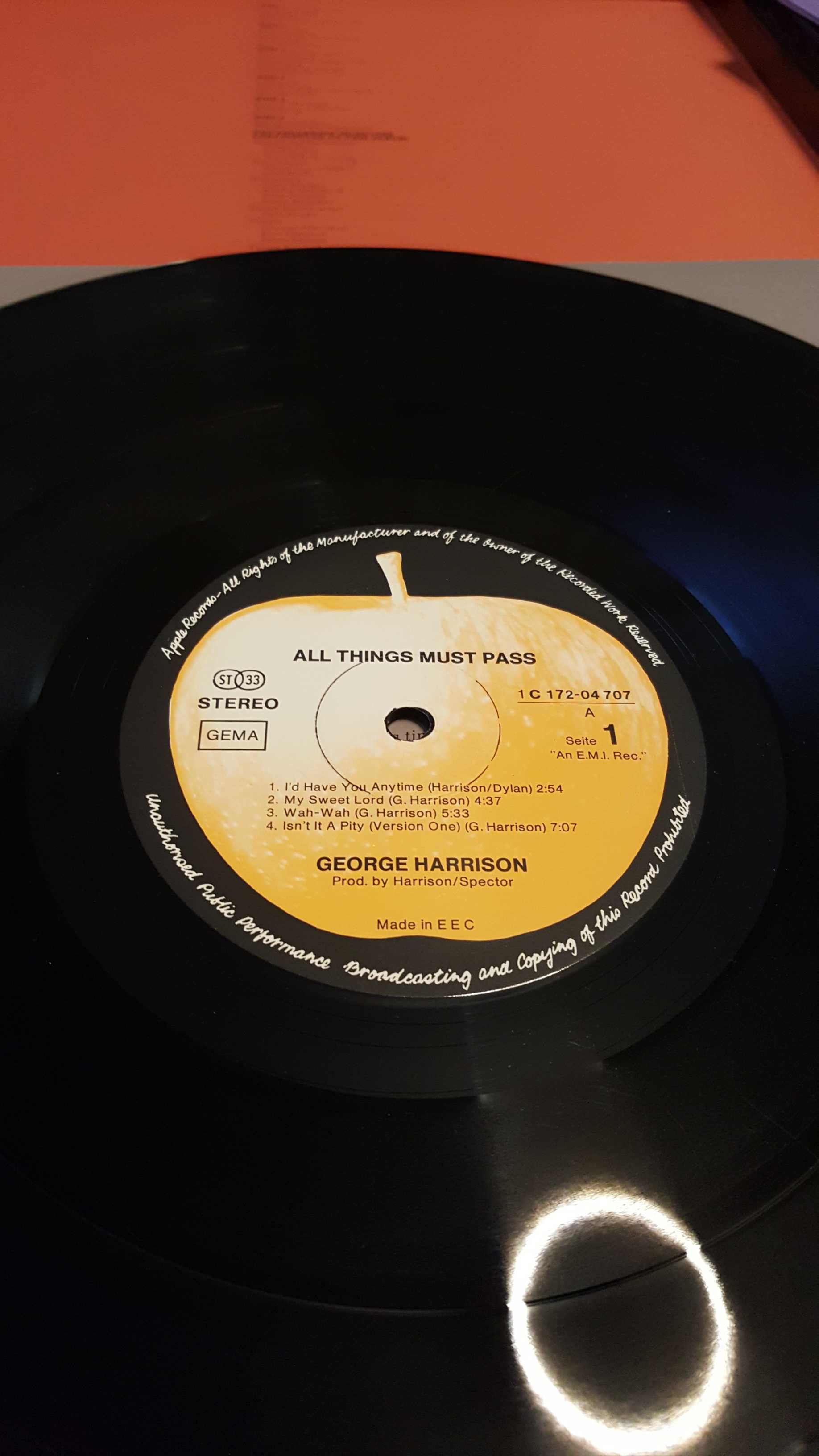 Płyta winylowa George Harrison ,,All Things Must Pass,, 1970