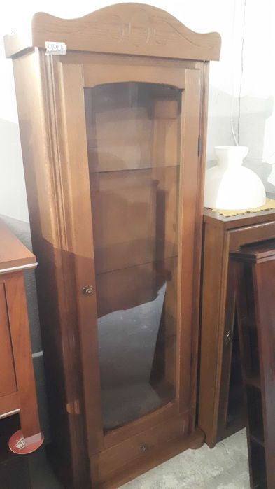 Witryna gablota serwantka dąb dębowa z oświetleniem FV DOWÓZ