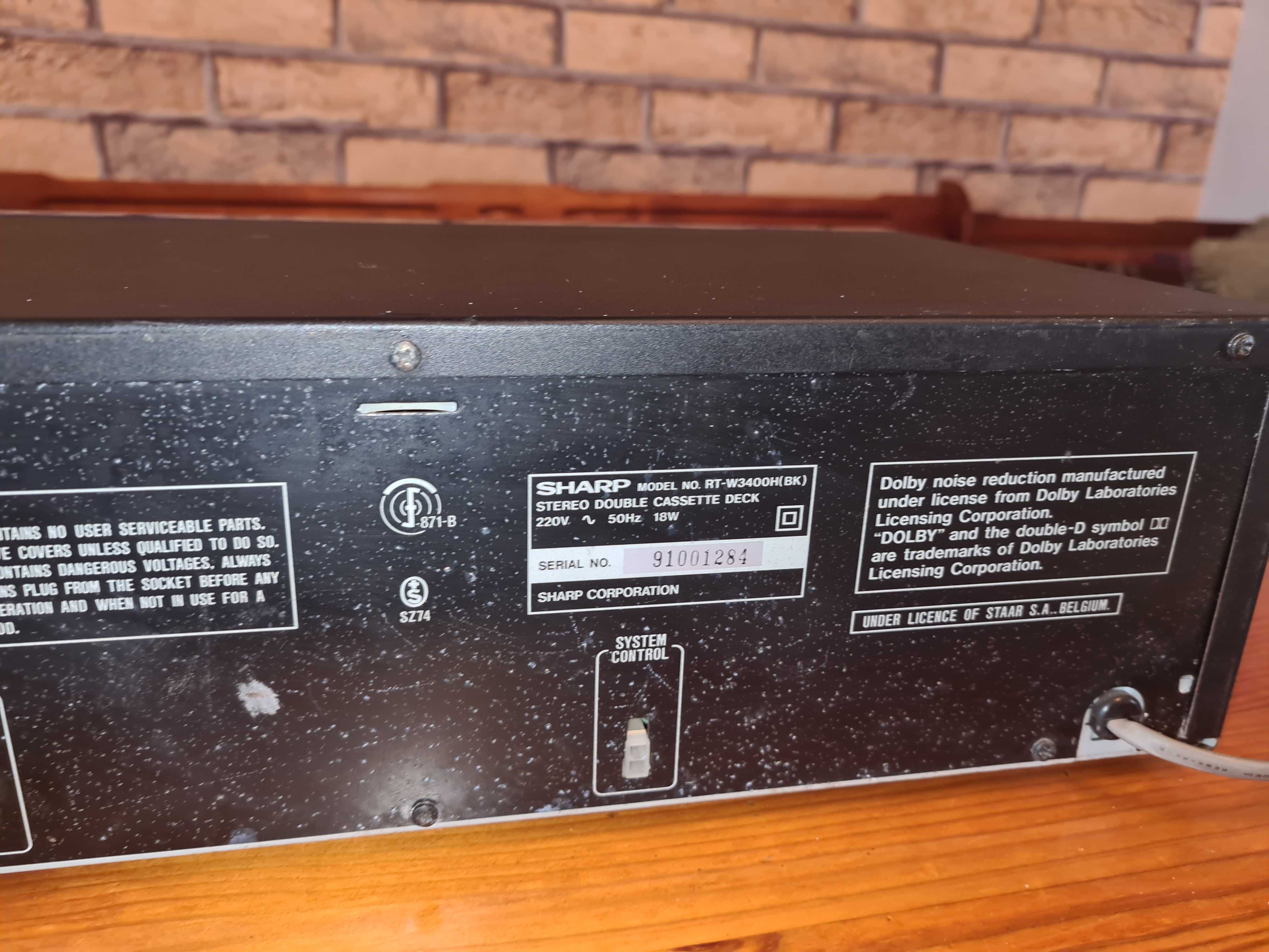 magnetofon sharp rt-w3400