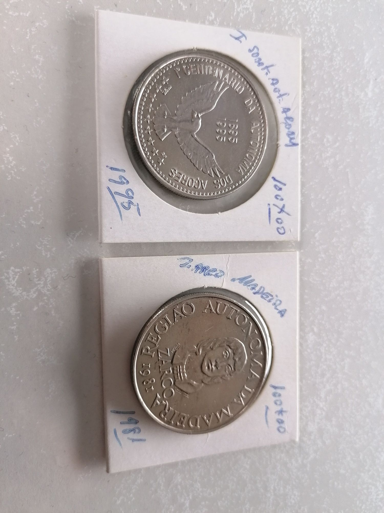 2 moedas dos Açores e Madeira