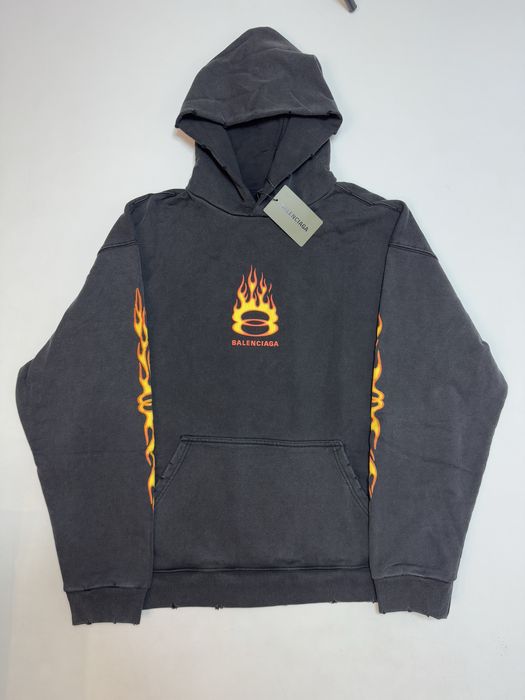 Худі Balenciaga Burning Unity Washed hoodie S