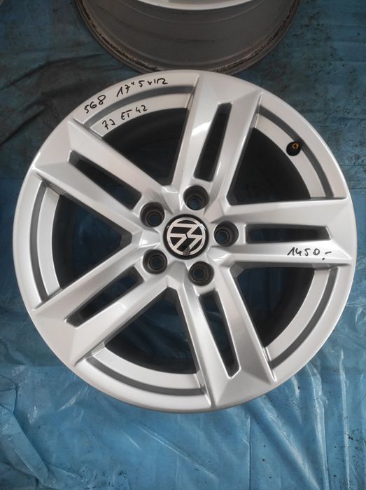 568 Felgi aluminiowe VW Volkswagen R 17 5x112 Bardzo Ładne
