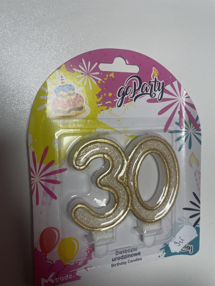 świeczka urodzinowa 30 lat