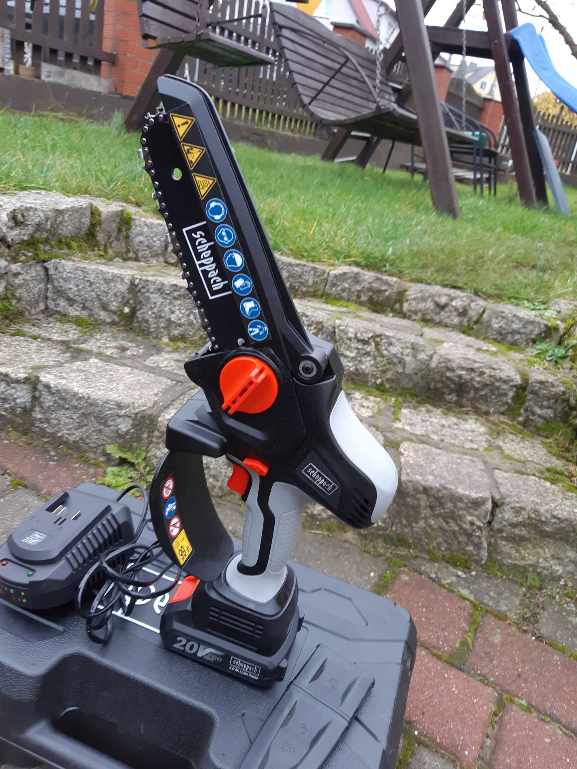 Akumulatorowa Pilarka do Gałężi Scheppach 20 VOLT Powystawowa