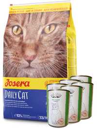 JOSERA  Catfood DailyCat Grainfree 10kg + Abart 6X 400g