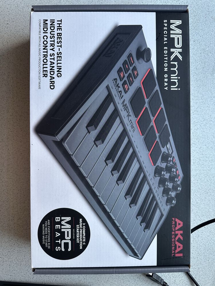 Akai MPK mini - special edition gray - szare midi