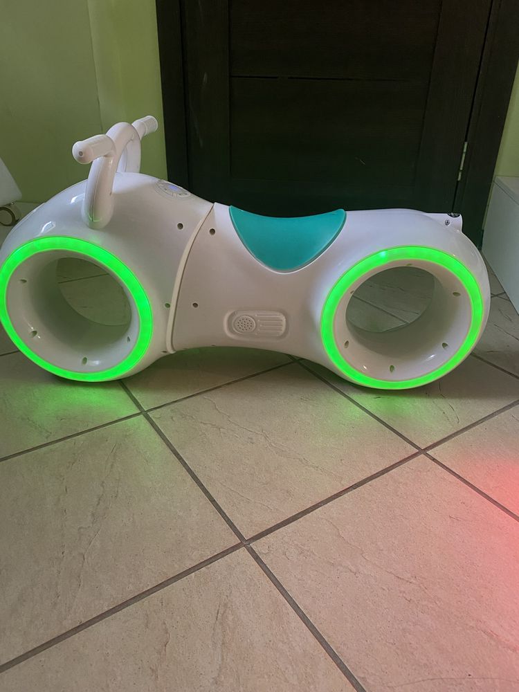 Біговел GS-0020 White/Green Bluetooth LED-подсветка