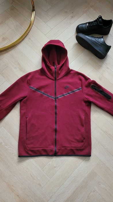 Nike Tech Fleece bluza burgundowa / czerwona CU4489 stan idealny