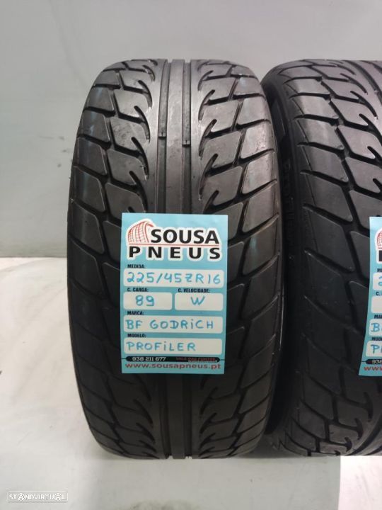 2 pneus semi novos 235-45r16 bf goodrich - oferta dos portes