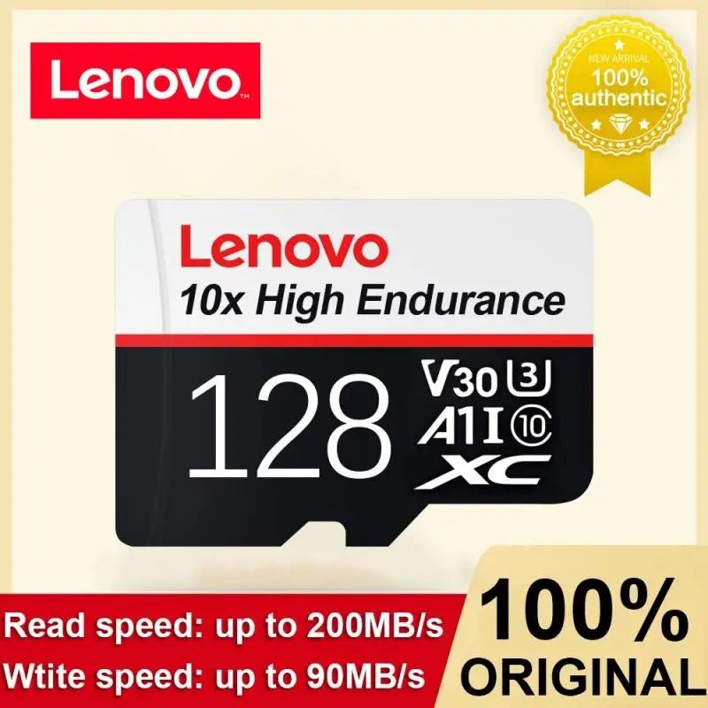 NOWA karta pamięci LENOVO microSDXC 128 GB U3 A1 V30 klasa 10 +adapter