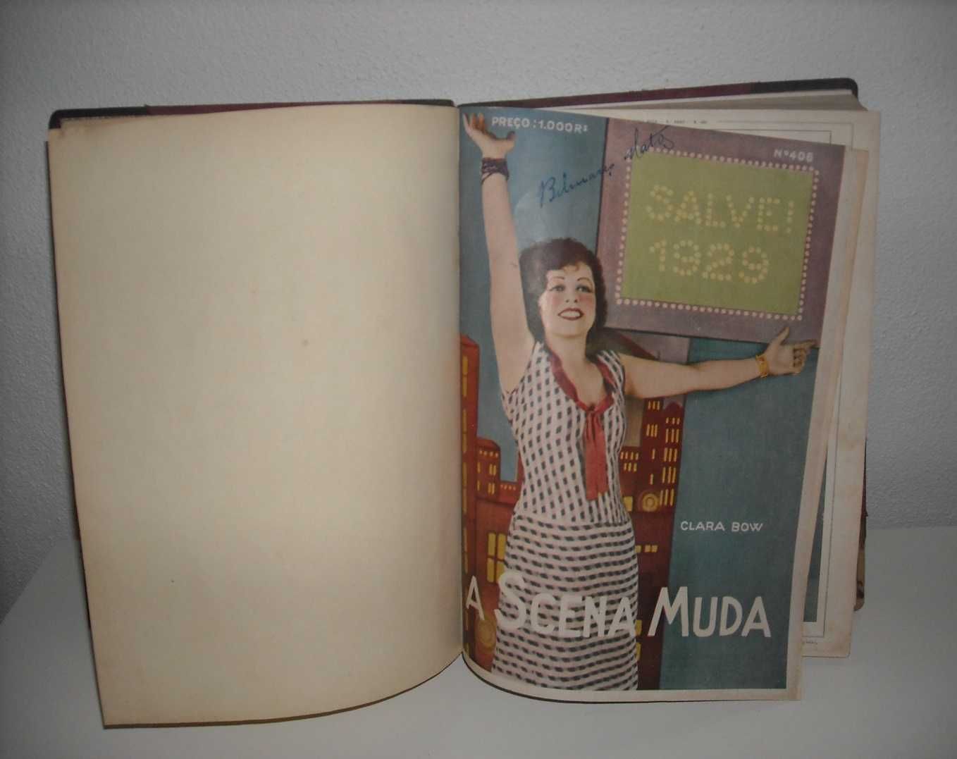 A SCENA MUDA - Revista de Cinema (1929) - 40 revistas encadernadas.