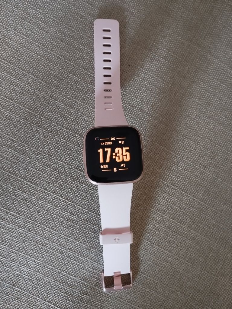 Pack relógio Fitbit versa 2 rosé gold