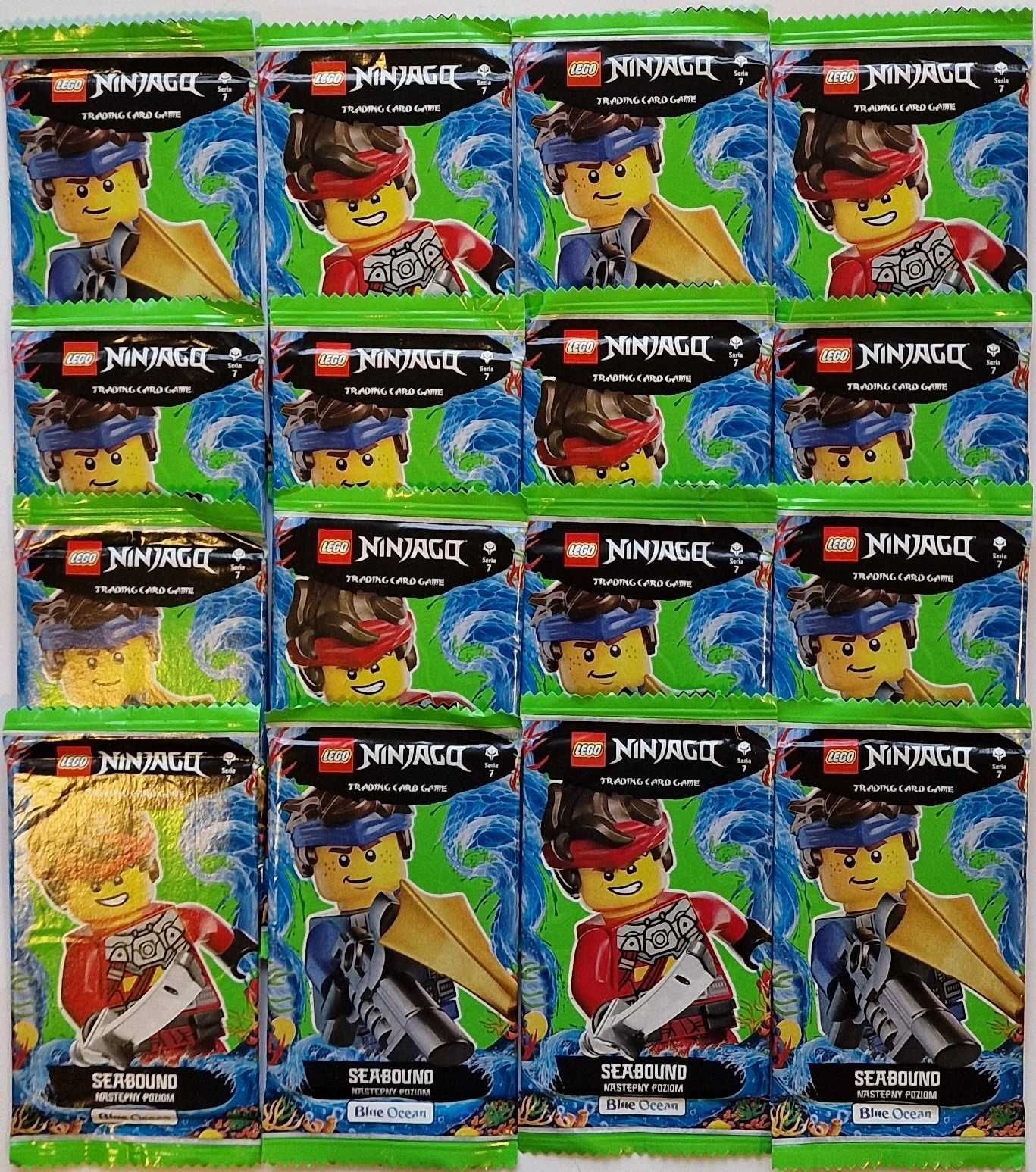 Hit nowość 15 saszetek/75 kart Lego Ninjago 7 Następny poziom+ złota