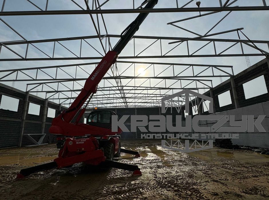 Konstrukcje stalowe, wiązary. Budowa hal produkcyjnych, magazynów.