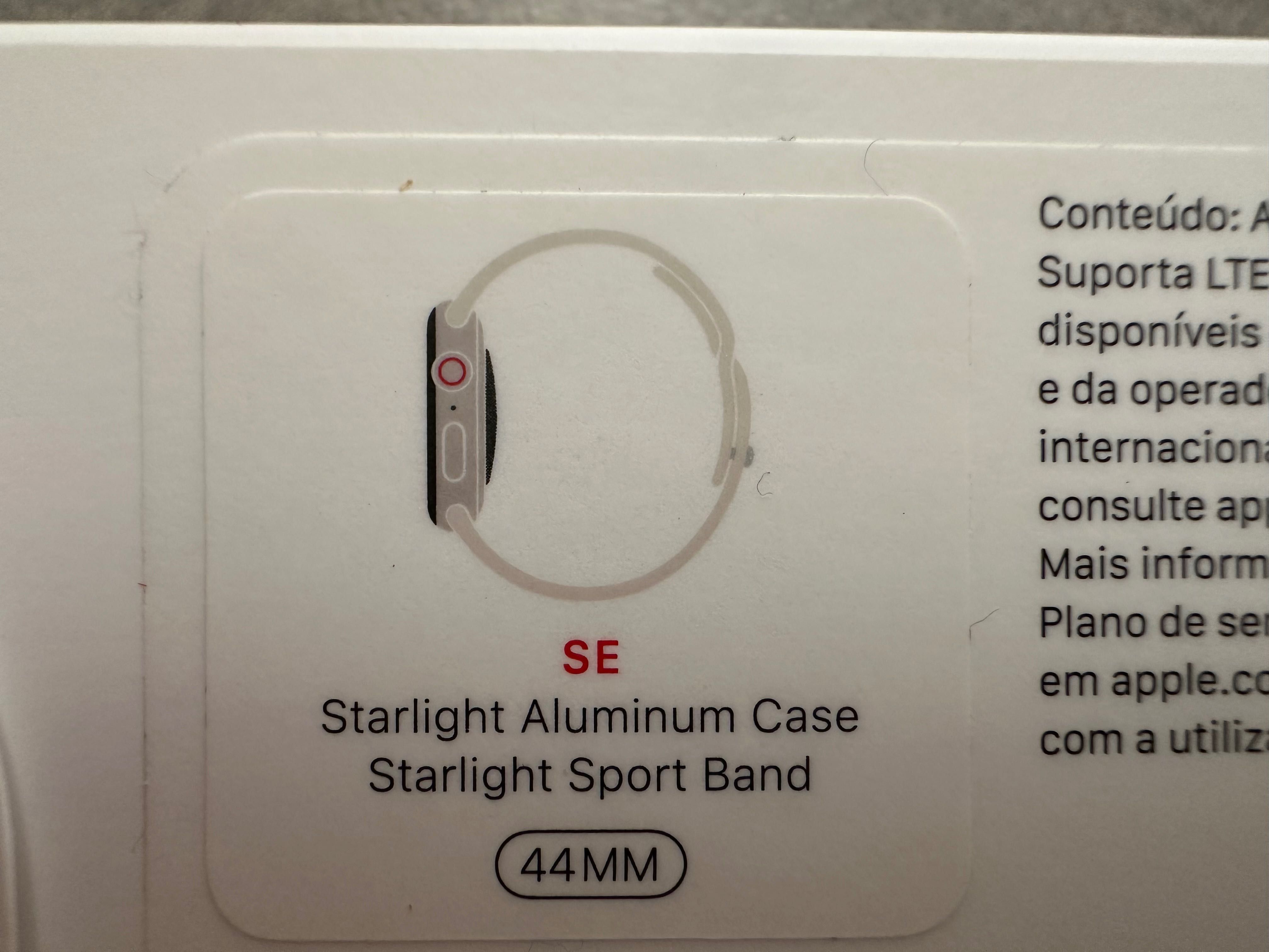 Apple Watch SE GPS + Cellular 44mm com garantia