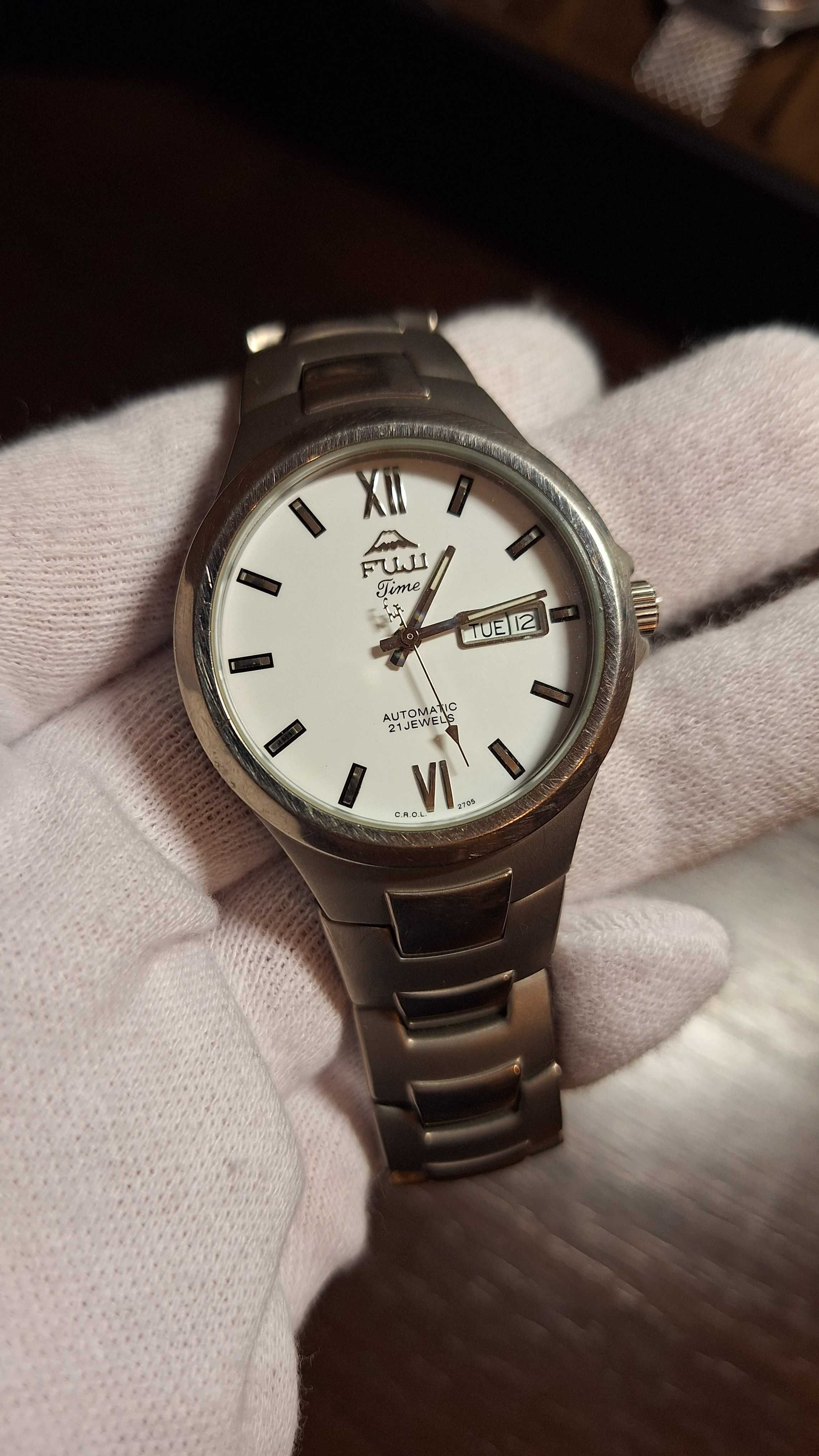 Zegarek Męski Fuji Time Automatic All Titanium M2705AT 38mm