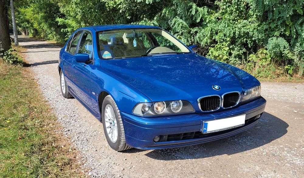 BMW E39 530I 231 KM, Topaz Blau, jasna skóra, Sedan, bez gazu