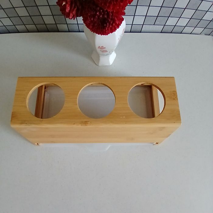 Kesper 58650 Stojak na butelki z tacką ociekową, 32 x 17,5 x 12 cm