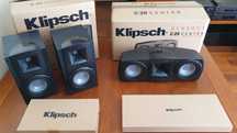 Kolumny podstawkowe Klipsch Synergy B-20 oraz kolumna centralna C-20