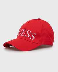 Czapka Guess baseballowa czerwona haft napis