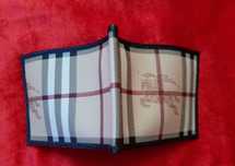 Burberry etui na karty i banknoty 100% oryginał portfel krata