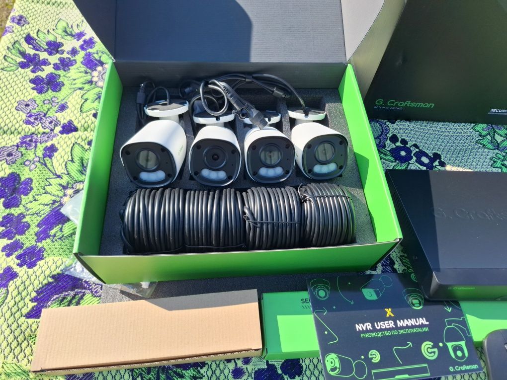 Комплект відеонагляду POE/G.Craftsman 6mp sony imx335/Камера