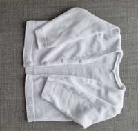 Biały sweterek r.74 elegancki