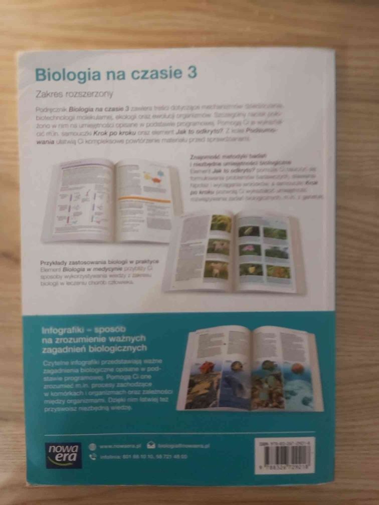 podręcznik Biologia na 3 zakres rozszerzony