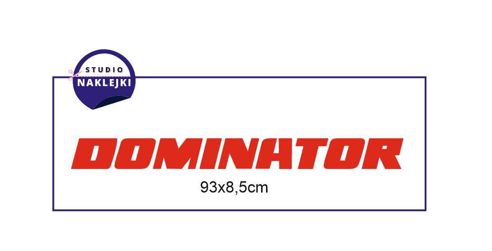 Naklejka Claas Dominator Kombajn 93x8,5cm Nalepka Nalepki