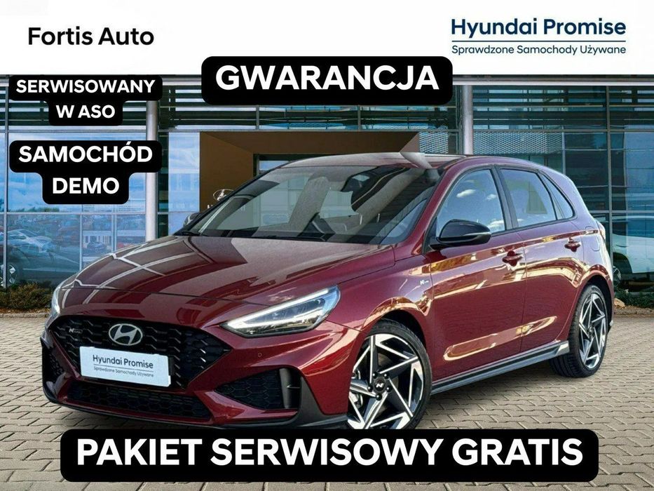 Hyundai I30 1.5 T-GDi Mild Hybrid N-Line Automat Salon PL Serwis ASO Gwarancja 23%