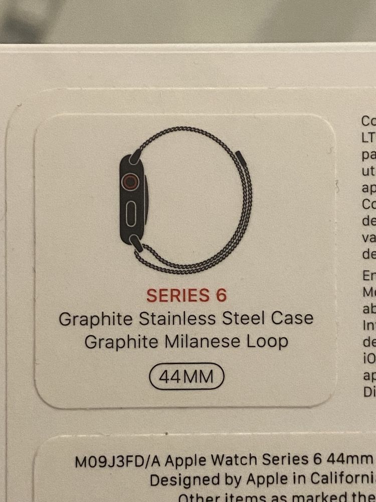 Apple watch 6 44mm LTE Stainless steel