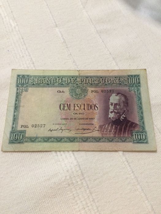 Nota 100 escudos 1957