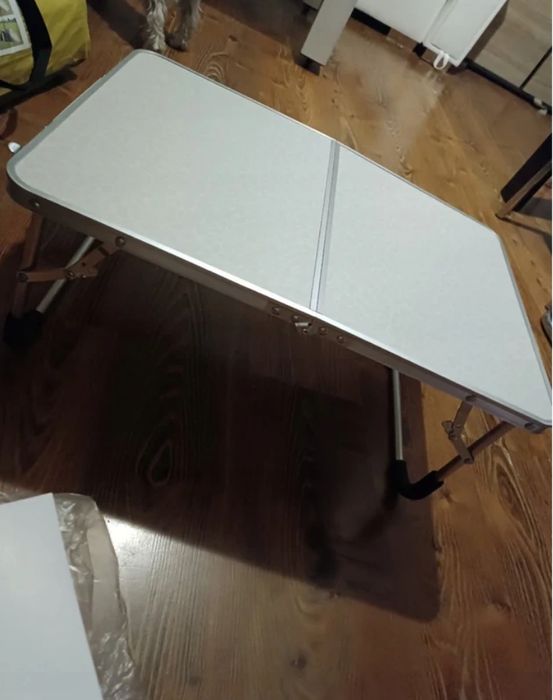 Stolik turystyczny składany aluminiowy walizka 60x40 pod namiot plażę